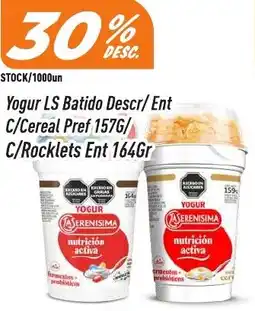 Supermercados Comodin LS yogur Batido Descr/Ent C/Cereal Pref oferta