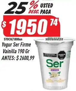 Supermercados Comodin Ser firme yogur vainilla oferta