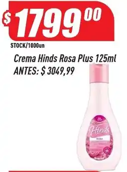 Supermercados Comodin Hinds crema rosa plus oferta