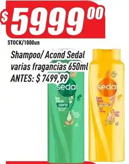 Supermercados Comodin Sedal shampoo/acond varias fragancias oferta