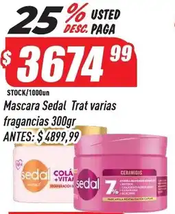 Supermercados Comodin Sedal mascara trat varias fragancias oferta