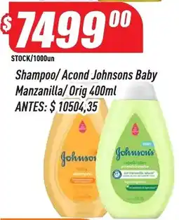 Supermercados Comodin Johnsons baby shampoo/ acond manzanilla/orig oferta