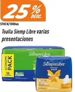 Supermercados Comodin Siemp libre toalla varias presentaciones oferta