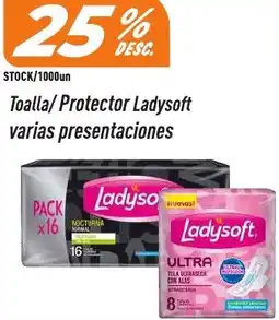 Supermercados Comodin Ladysoft toalla/protector varias presentaciones oferta