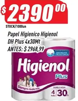 Supermercados Comodin Higienol Papel Higienico DH Plus oferta