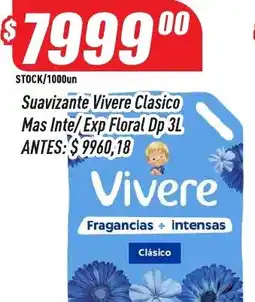 Supermercados Comodin Vivere suavizante clasico mas inte/exp floral dp oferta