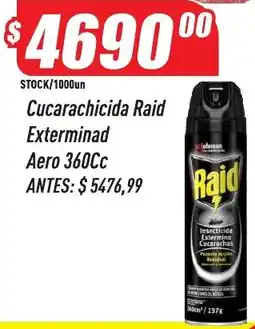 Supermercados Comodin Raid cucarachicida exterminad aero oferta