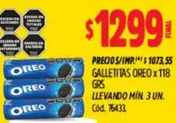 Supermercados Yaguar Oreo galletitas oferta