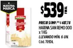 Supermercados Yaguar San remo harina 000 oferta