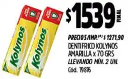 Supermercados Yaguar Kolynos dentifrico amarilla oferta