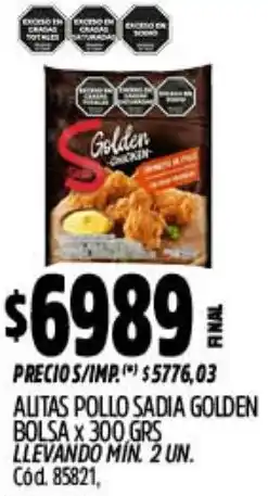 Supermercados Yaguar Sadia golden autas pollo bolsa oferta