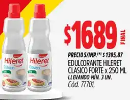 Supermercados Yaguar Hileret edulcorante clasico forte oferta