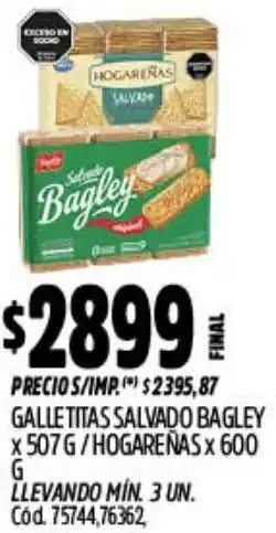 Supermercados Yaguar Salvado bagley galletitas oferta