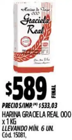 Supermercados Yaguar Graciela real harina 000 oferta