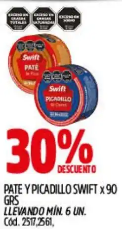Supermercados Yaguar Swift pate y picadillo oferta
