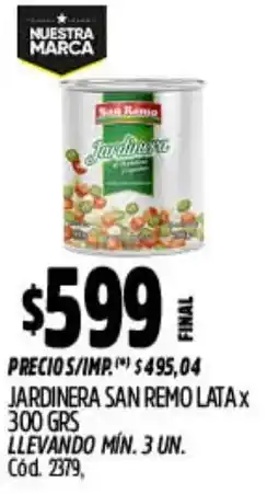 Supermercados Yaguar San remo jardinera lata oferta