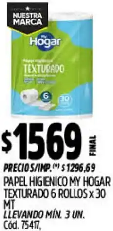 Supermercados Yaguar My hogar papel higienico texturado oferta