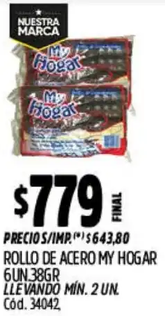 Supermercados Yaguar My hogar rollo de acero oferta