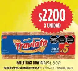 Supermercados Vea Traviata galletitas paq. oferta