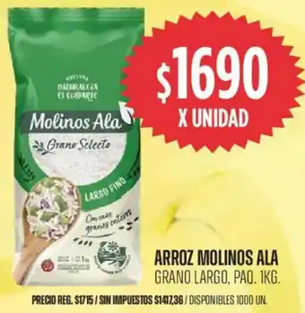 Molinos ala arroz grano largo, paq.