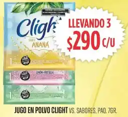 Supermercados Vea Clight jugo en polvo vs. sabores, paq. oferta
