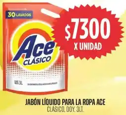 Supermercados Vea Ace jabón líquido para la ropa clásico, doy. oferta