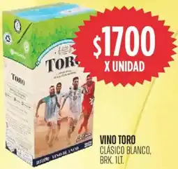 Supermercados Vea Toro vino clásico blanco, brk. oferta