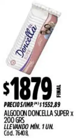 Supermercados Yaguar Doncella algodon super oferta
