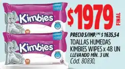 Supermercados Yaguar Kimbies toallas humedas wipes oferta