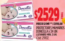 Supermercados Yaguar Doncella protectores mamarios oferta
