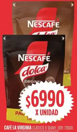 Supermercados Vea Nescafé café la virginia clásico o suave, doy. oferta