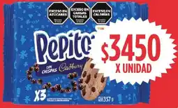 Supermercados Vea Pepitos galletitas regular tripack, paq. oferta