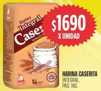 Caserita harina integral, paq