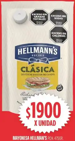 Supermercados Vea Hellman's mayonesa pch. oferta