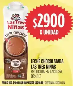 Supermercados Vea Las tres niñas leche chocolatada reducida en lactosa, brk oferta