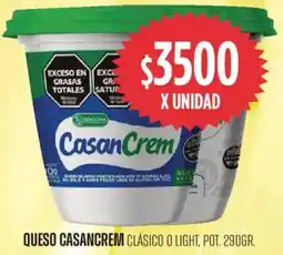 Supermercados Vea Casancrem queso clásico o light, pot. oferta