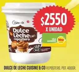 Supermercados Vea Cuisine & Co dulce de leche repostero, pot. oferta