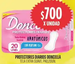 Supermercados Vea Doncella protectores diarios tela extra suave, paq. oferta