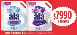 Supermercados Vea Ala jabón para la ropa ecolavado, vs. presentaciones, doy. oferta