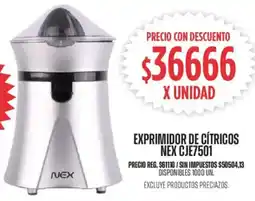 Supermercados Vea Nex eprimidor de cítricos CJE7501 oferta