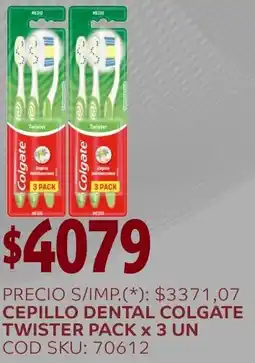 Supermercados Yaguar Colgate cepillo dental twister pack oferta