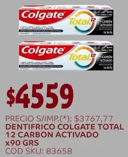 Supermercados Yaguar Colgate dentifrico total 12 carbon activado oferta