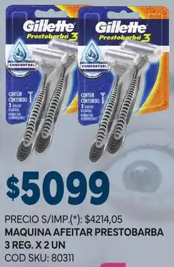 Supermercados Yaguar Gillette maquina afeitar prestobarba oferta