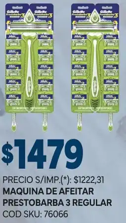 Supermercados Yaguar Gillette maquina de afeitar prestobarba 3 regular oferta