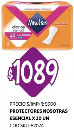Supermercados Yaguar Nosotras protectores esencial oferta