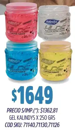 Supermercados Yaguar Kalindys gel oferta