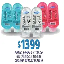 Supermercados Yaguar Kalindys gel oferta