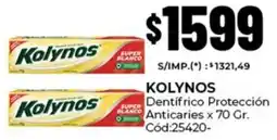 Diarco Kolynos dentifrico protección anticaries oferta