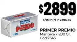 Diarco Primer premio manteca oferta