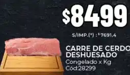 Diarco Carre de cerdo deshuesado congelado oferta